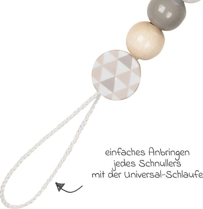 Image du produit Goki Attache-sucette étoile, gris (1 x, jusqu'à 24 M.)