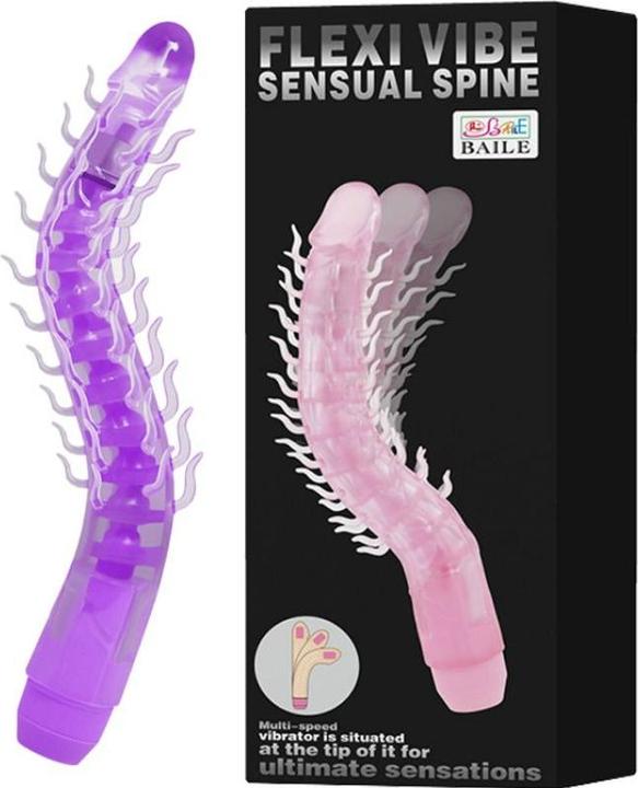 Actual product image Baile Vibrator "Flexi Vibe: Sensual Spine - Bendable Vibrating Dildo"