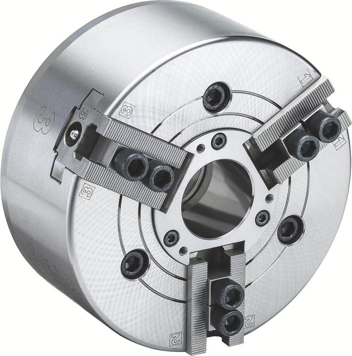 Produktbild Röhm Kraftspannfutter KFD-HE 254, 3-Backen, Spitzverzahnung90°, Zylindrische Zentrieraufnahme