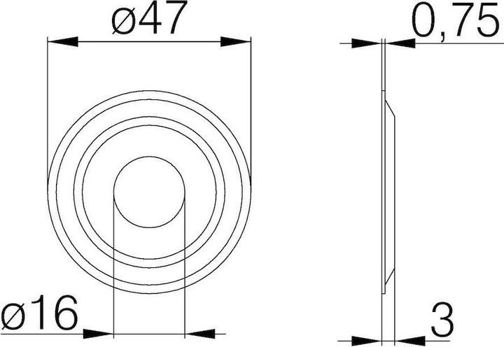 Actual product image Magni DENI cover rose for 16 mm peephole