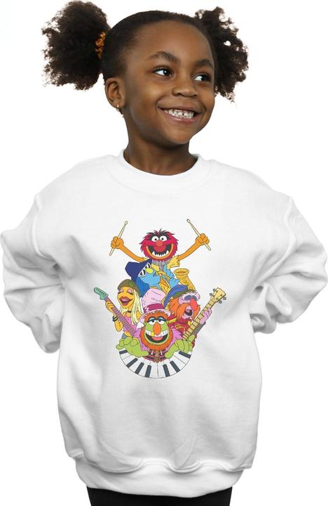 Actual product image Disney Girls The Muppets Dr Teeth And The Electric Mayhem Sweatshirt (140, 146)