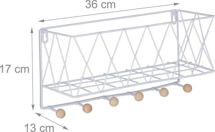 Produktbild Relaxdays Wandregal (36 x 13 x 17 cm)