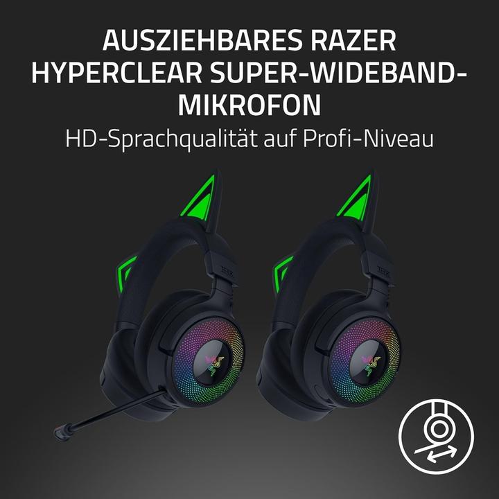 Immagine prodotto Razer Kraken Kitty V3 Pro - Black (Cablato, Senza fili)