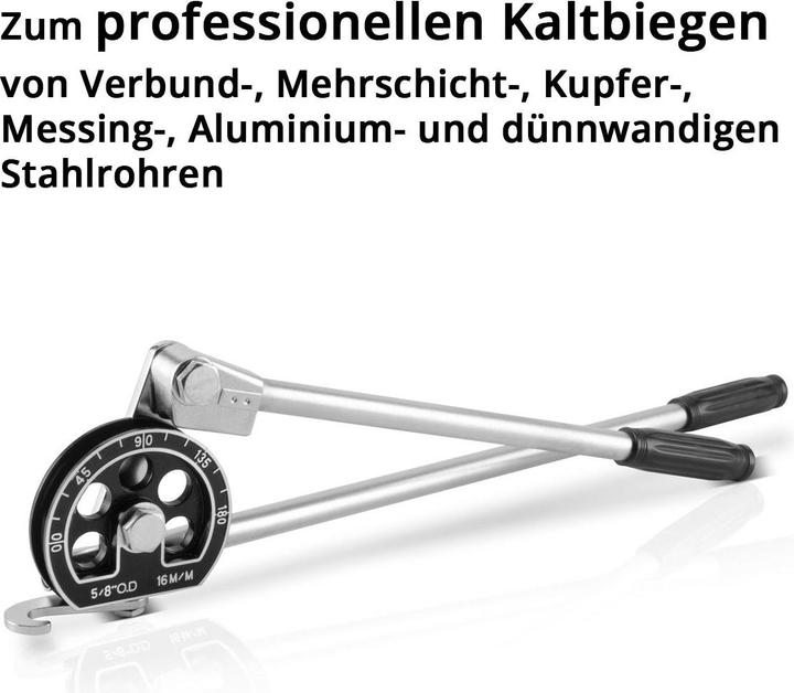 Actual product image Stahlwerk Hand pipe bender HTB-180 ST for 16 mm pipes Working range 0-180 degrees