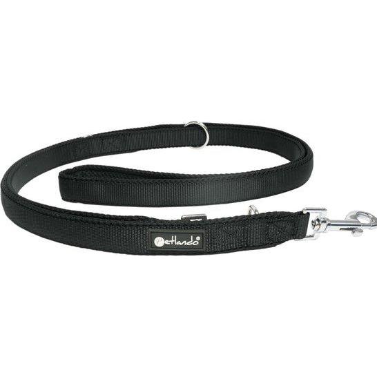 Thumbnail - Petlando Hundeleine Mesh, 3 m, Anthrazit (M, Hund, Allgemein), Halsband + Leine