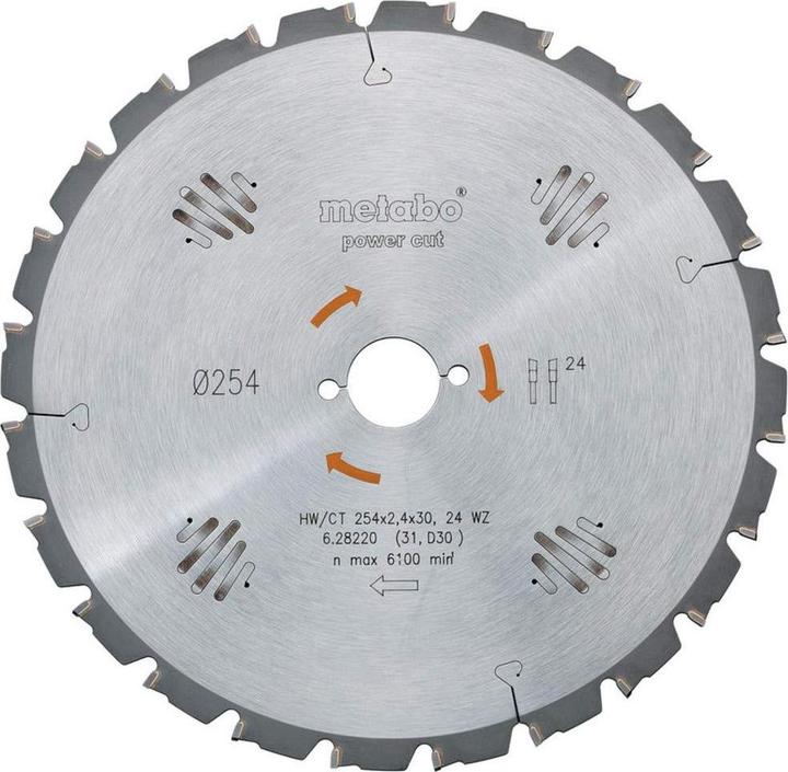 Actual product image Metabo Circular saw blade HW/CT52x20x24