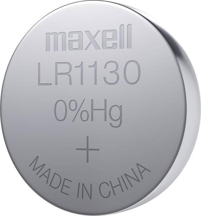 Actual product image Maxell LR1130 Blister (10 pcs., AG10, 50 mAh)