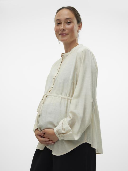 Immagine prodotto Mamalicious Camicetta con collo alla mandarina dalla vestibilità regolare (L)