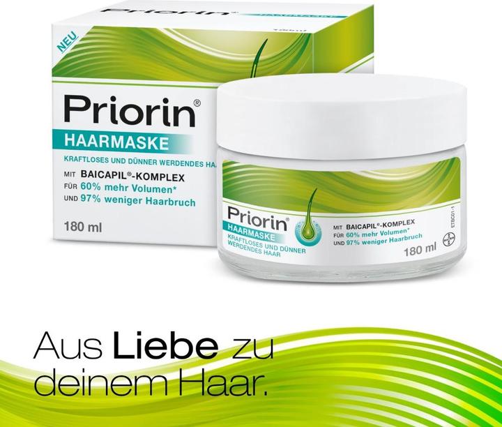 Produktbild Priorin Haarmaske kraftloses und dünner werdendes Haar, 180 ml Masken (180 ml)