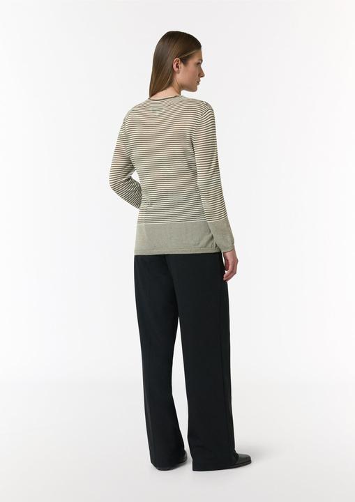 Produktbild Comma Strickpullover Semitransparenter Strickpullover mit angedeutetem Stehkragen (40)