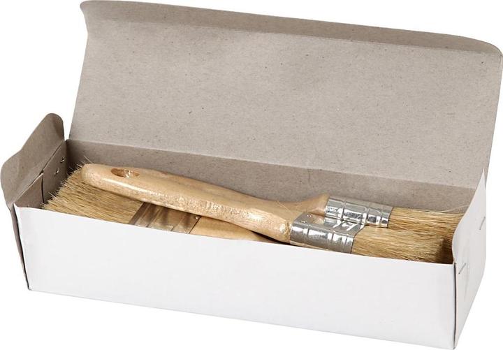 Image du produit Creativ Company Pinceau en soie Pinceau à peinture plat 4 pièces (25 mm)