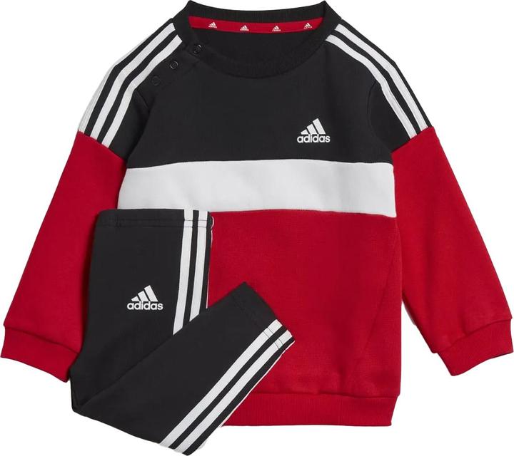 Actual product image adidas Childrens/Kids Tiberio 3-Stripe Colourblock Top & Bottom Set (92)
