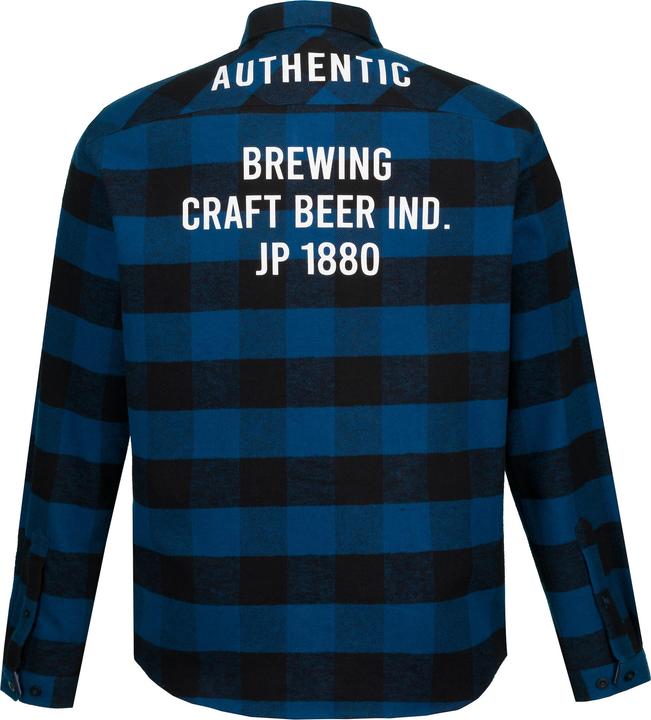 Actual product image JP1880 Long Sleeve Check Print Overshirt (XXL)