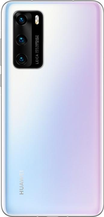 Produktbild Huawei P40 - Smartphone - Dual-SIM - 5G NR - 128 GB - NM-Karte - 6.1" - 2340 x 1080 Pix (128 GB, Ice White, 4G)