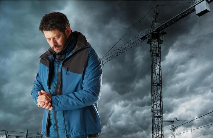 Actual product image Mascot Mens Rain Jacket Advanced blue size 2XL (XXL)