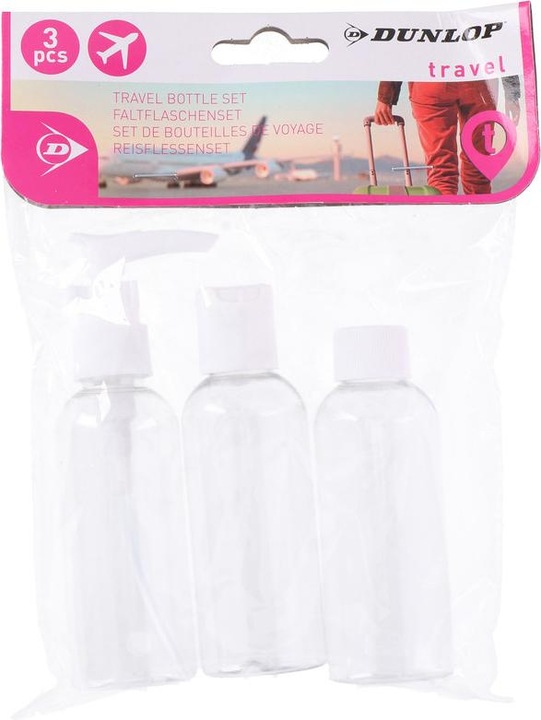 Actual product image Dunlop Travel bottle set (Liquid bags)