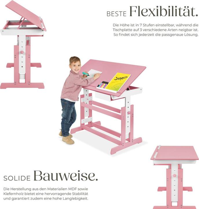 Produktbild tectake Schreibtisch (109 x 55 x 94 cm)