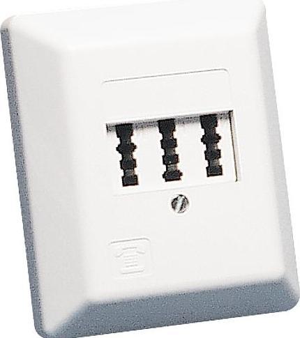 Produktbild Rutenbeck TAE 3x6 NFN Ap rw - Wanddose - TAE-NFF