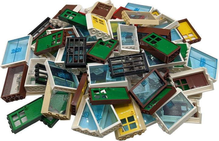 Image du produit LEGO Portes mélangées - 10 pièces - Maison, Bâtiment, Ville, City - NOUVEAU (LEGO Accessoires)
