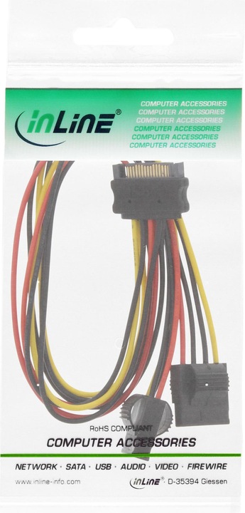 Immagine prodotto InLine Cavo di alimentazione SATA a Y a 4 pin Molex