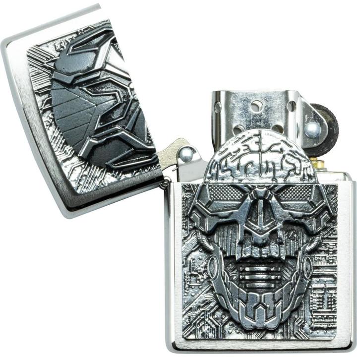 Actual product image Zippo Skull with trick