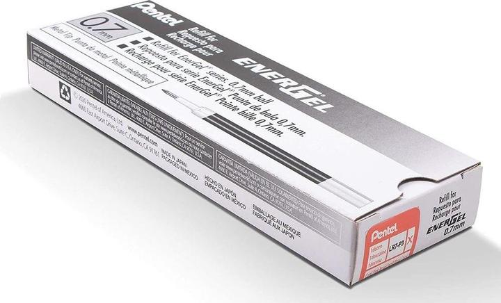 Actual product image Pentel Cartridges EnerGel 0.7mm LR7P3X coral (Orange, 0.70 mm, 1 pcs.)