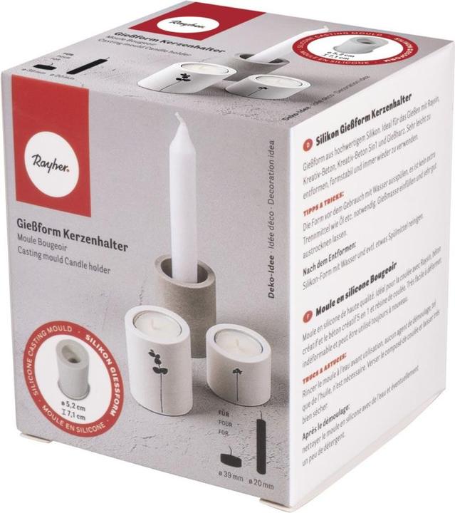 Produktbild Rayher Silikon Giessform "Kerzenhalter"