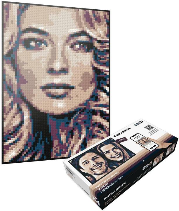 Actual product image Mozabrick Klemmbausteine Mosaik (Sepia) - Individuelle Pixelkunst - Sepia / M