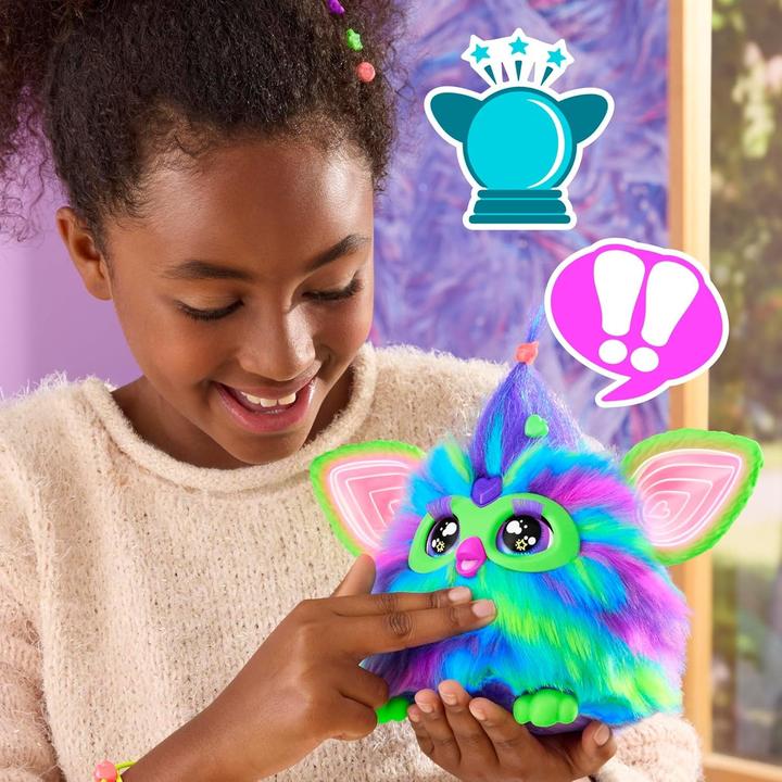 Produktbild Furby Galaxy Edition, Glow in The Dark, 15 Fashion Accessories, Interactive Plush Toys for 6 Year Ol (19.05 cm)