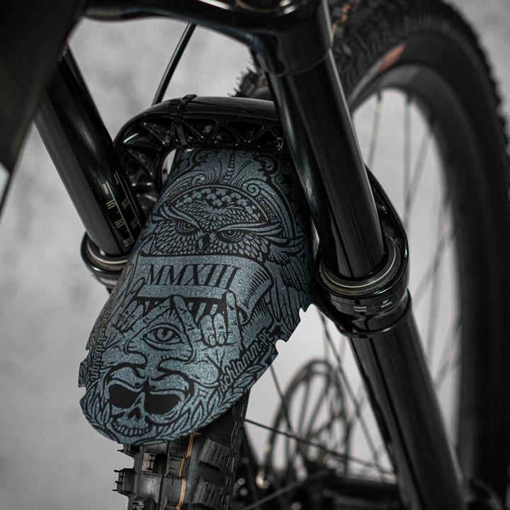 Actual product image riesel design Splash guard with packing/cable tie (Front mudguard)