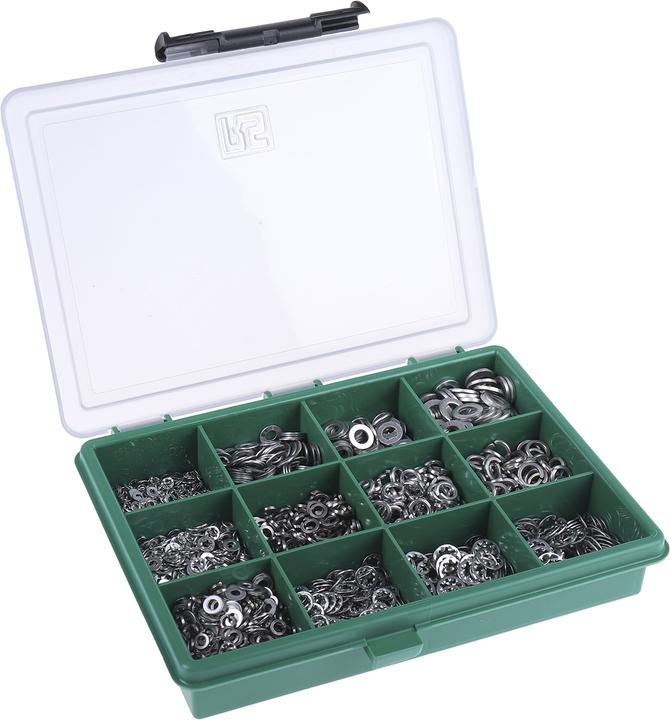 Produktbild RS PRO Scheibensortiment A2 M2 - M6 (M2, M2.5, M3, M4, M5, M6)