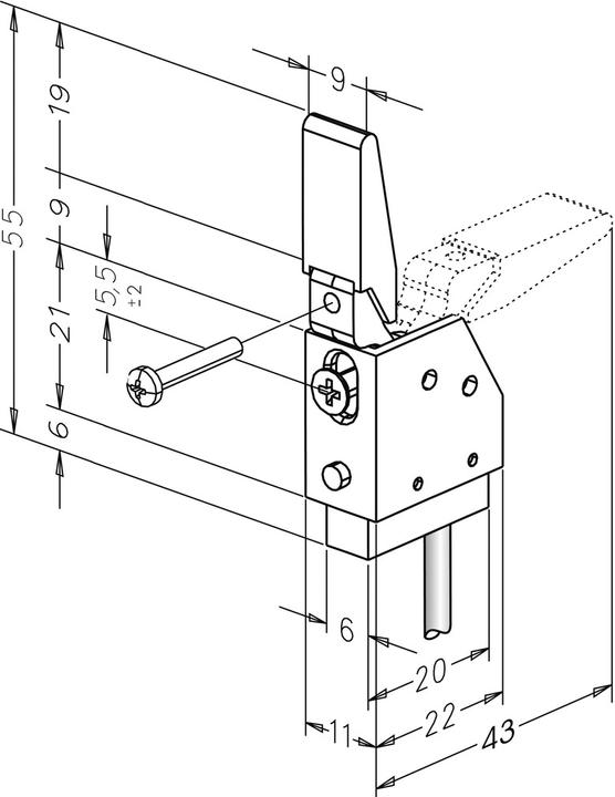 Produktbild Assa Abloy Riegelschaltkontakte Modell 878