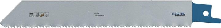 Tecwerk Säbelsägeblatt Länge 150 mm Breite 19 mm Zahnteilung TPI 14 1,8 mm gefräst, gewellt