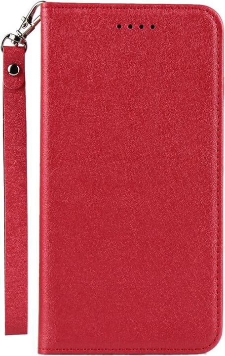 Actual product image Cover-Discount iPhone SE / 8 / 7 - Silk Texture Flip Case red (Apple iPhone 8, Apple iPhone 7)