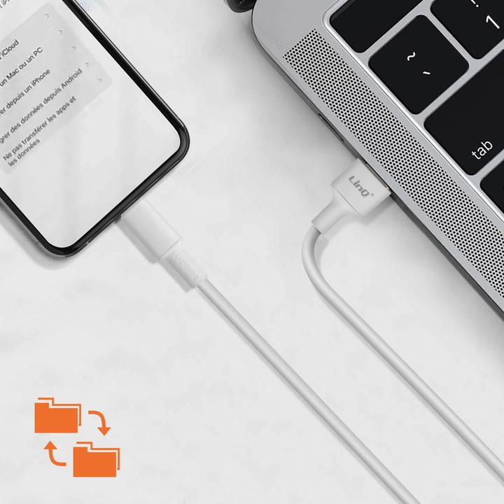 Actual product image LinQ i9-3M USB / Lightning cable (3 m)