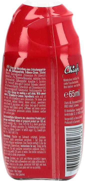 Produktbild Chiefs Zero Syrup (1 x 6 cl)