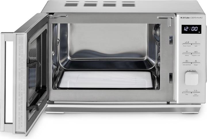 Image du produit Caso Micro-ondes M 20 Cube Ceramic, Argent (20 l)