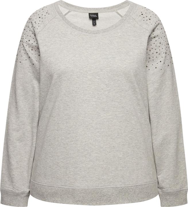 Produktbild Ulla Popken Sweatshirt, Ziernieten, Oversized, Rundhals, Langarm (46, 48)