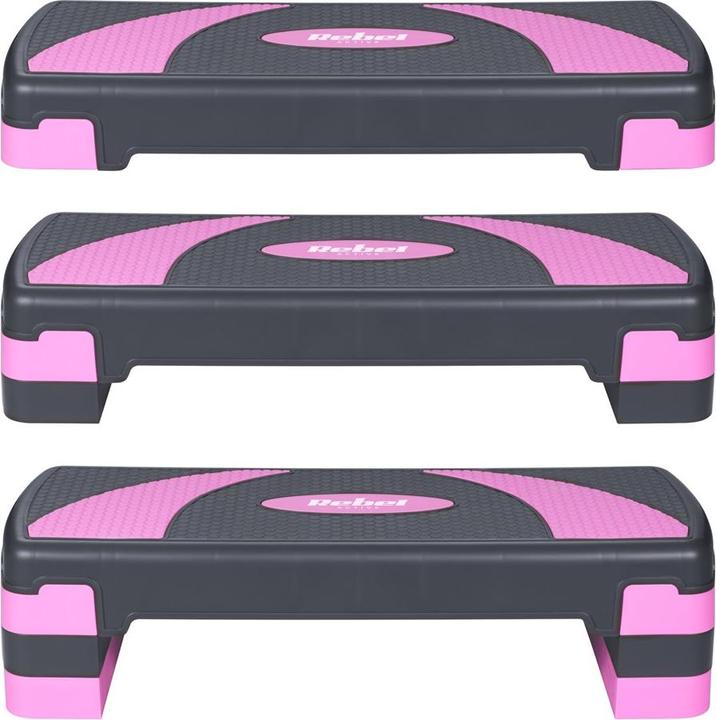 Actual product image Rebel Step for aerobic and fitness exercises 3 steps grey-purple ACTIVE