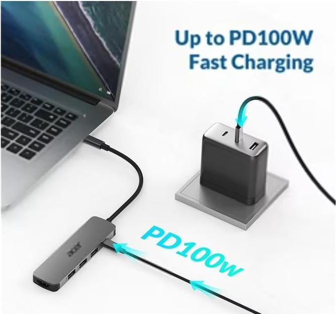 Actual product image Acer 5-in-1 Type-C Dongle (USB-C)