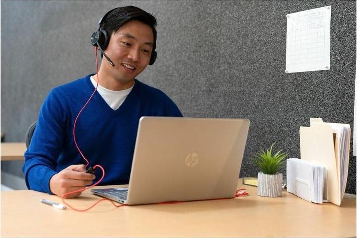 Actual product image Poly Blackwire 8225 USB-C Stereo-Headset, für Microsoft Teams zertifiziert, + USB-C/A-Adapter (Cable, USB-C, Microsoft teams)