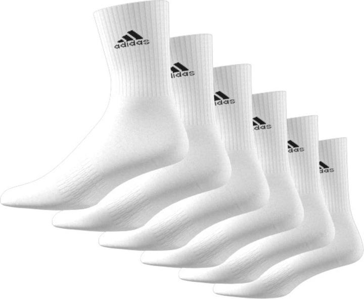 Actual product image adidas Cushioned Sportswear Crew Socks, 6 Pairs (37, 39)