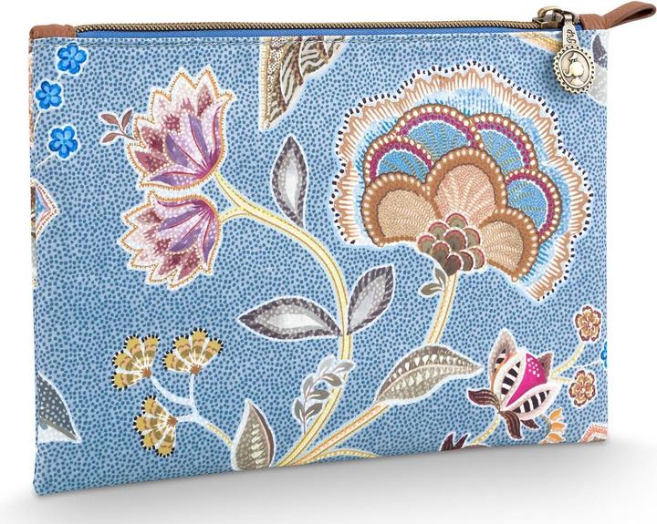 Produktbild PIP Studio Charly Kosmetiktasche flach medium Matata blau 24x1x15.5cm