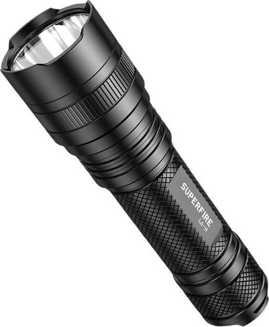 Actual product image Superfire flashlight L6-H, 750lm, USB-C (16.70 cm, 750 lm)
