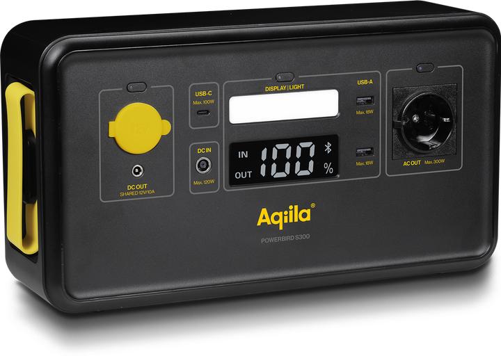Aqiila Powerbird S300 Powerstation LiFePO 4 Schwarz, Gelb (294 Wh, 8.40 kg)