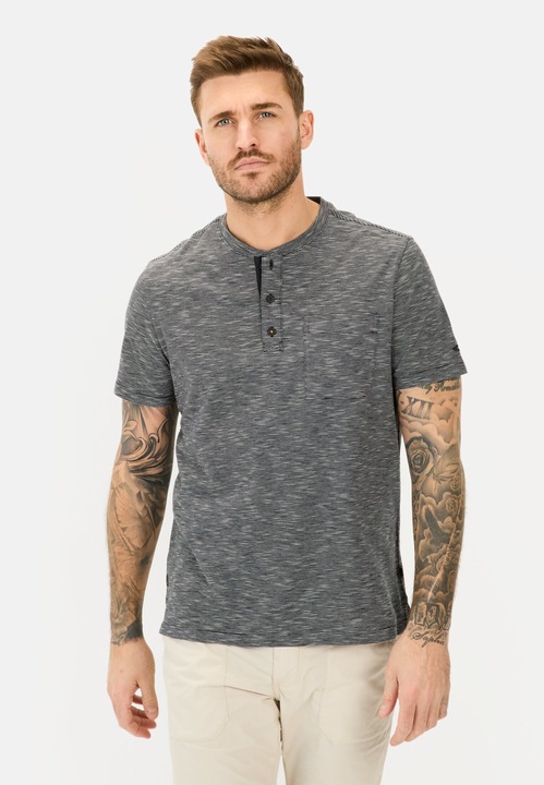 Image du produit Camel Active Kurzarm Henley aus reiner Baumwolle (6XL)