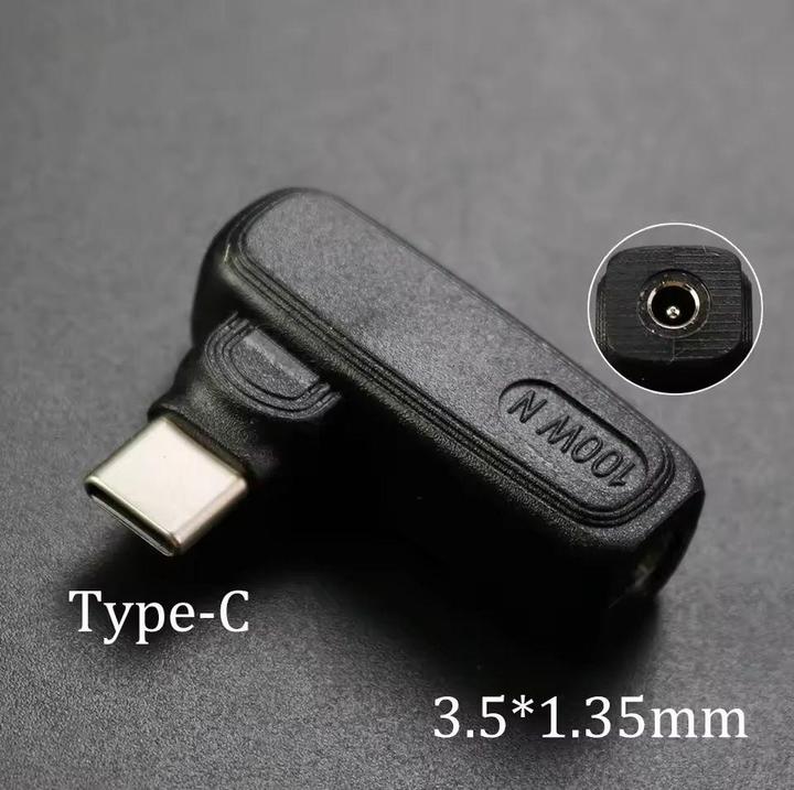 Produktbild PowerGuard L-Shape DC 3.5 x 1.35 mm auf USB-C Ladeadapter PD 100W