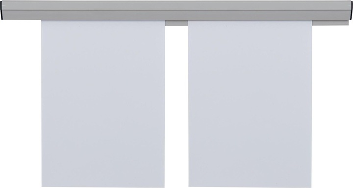 Actual product image Franken Paper clamping rail, self-adhesive, length: 580 mm plastic, can be extended as required, wall (210 x 297 mm)