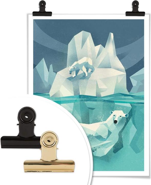 Image du produit Trenddeko Marron - Polar Bear (40 x 50 cm)