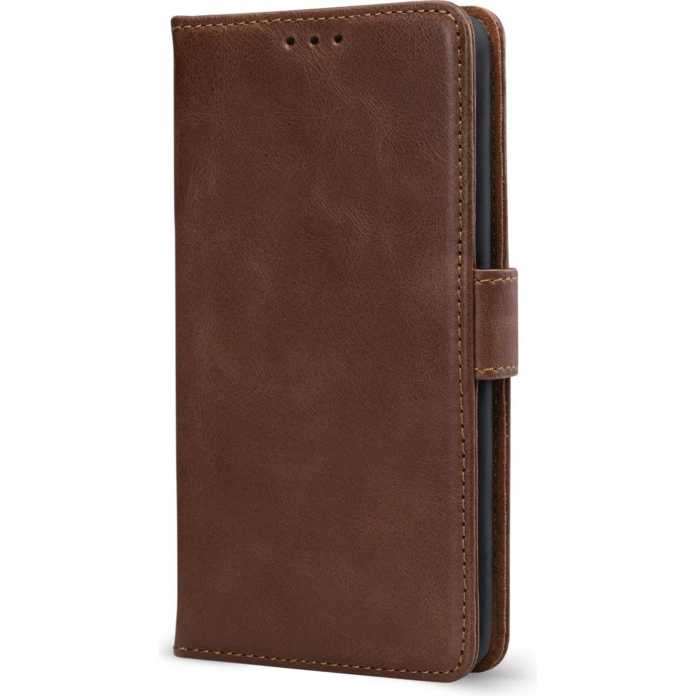 Mobilize Portemonnaie aus Leder (Samsung Galaxy S25 Ultra), Smartphone Hülle, Braun